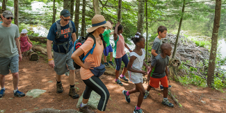 People hiking