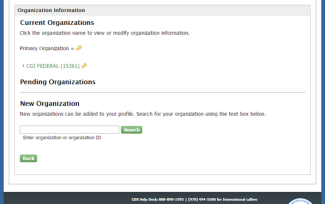 Screenshot of screen in EPA CDX program